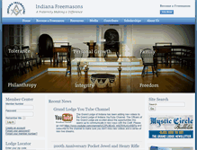 Tablet Screenshot of indianafreemasons.com